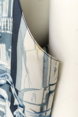 fountain & equestrian statue motif vest by Hérmes underarm stain @ Recess LA