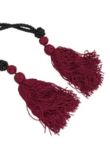 Vintage Dominique Aurientis Silk Charm Tassel Evening Bag tassels @ Recess LA