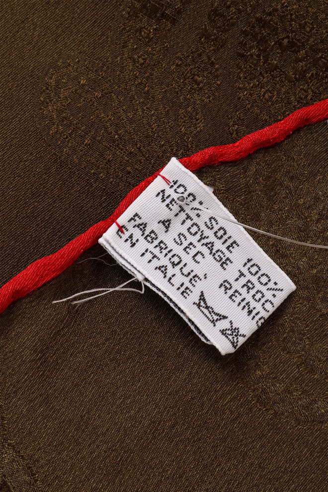 Crown & Jewels Print Scarf label @ Recess LA