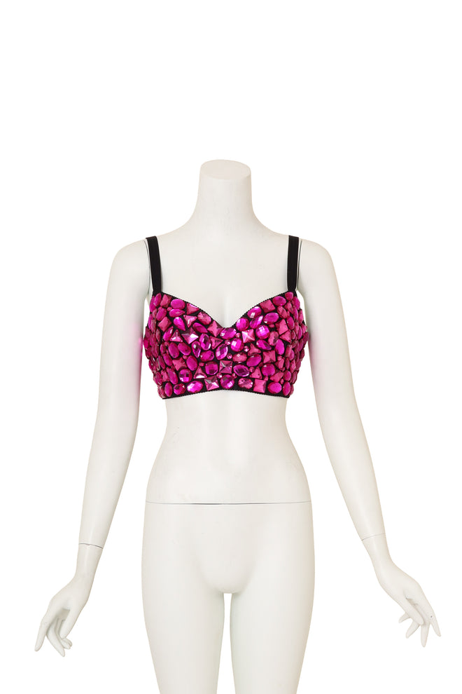 Crystal Bustier Bra Top by Dolce & Gabbana on mannequin @ Recess LA