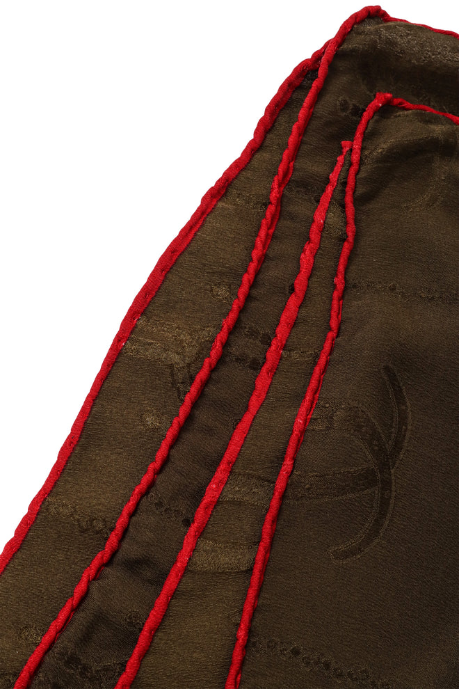 Crown & Jewels Print Scarf hems @ Recess LA