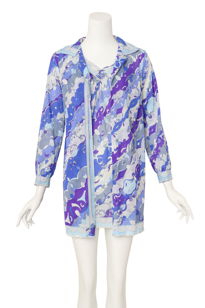 Diamond floral loop patterned slip set by Emilio Pucci @ Recess LA 