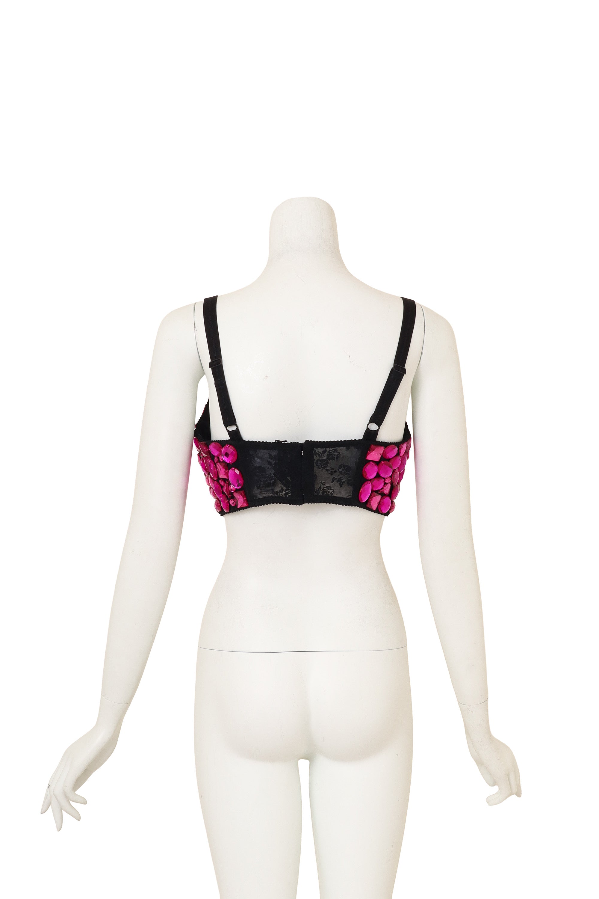 Crystal Bustier Bra Top by Dolce & Gabbana on mannequin back @ Recess LA