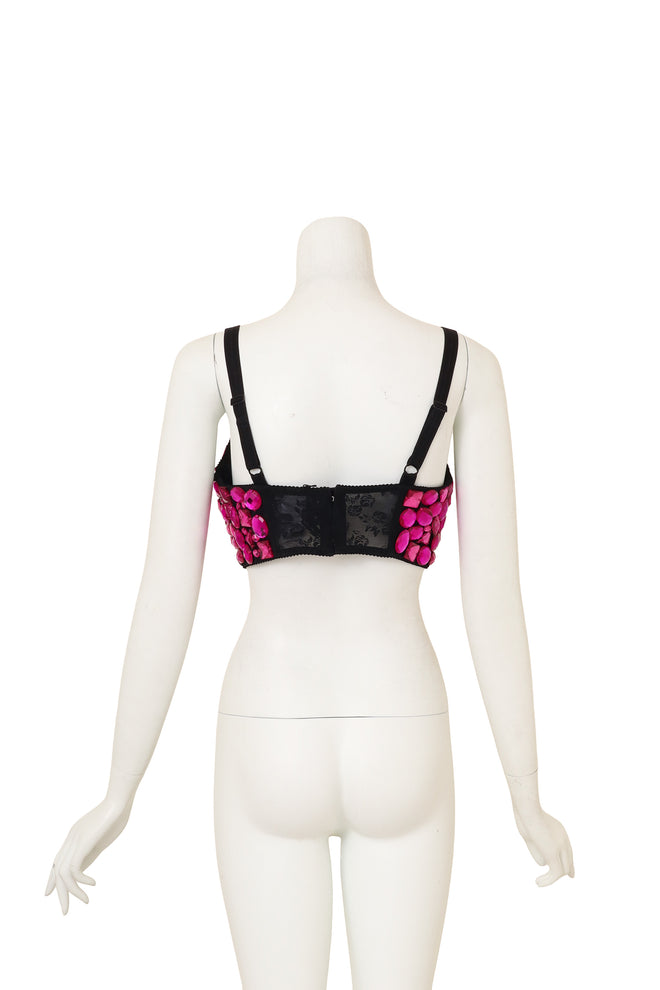 Crystal Bustier Bra Top by Dolce & Gabbana on mannequin back @ Recess LA