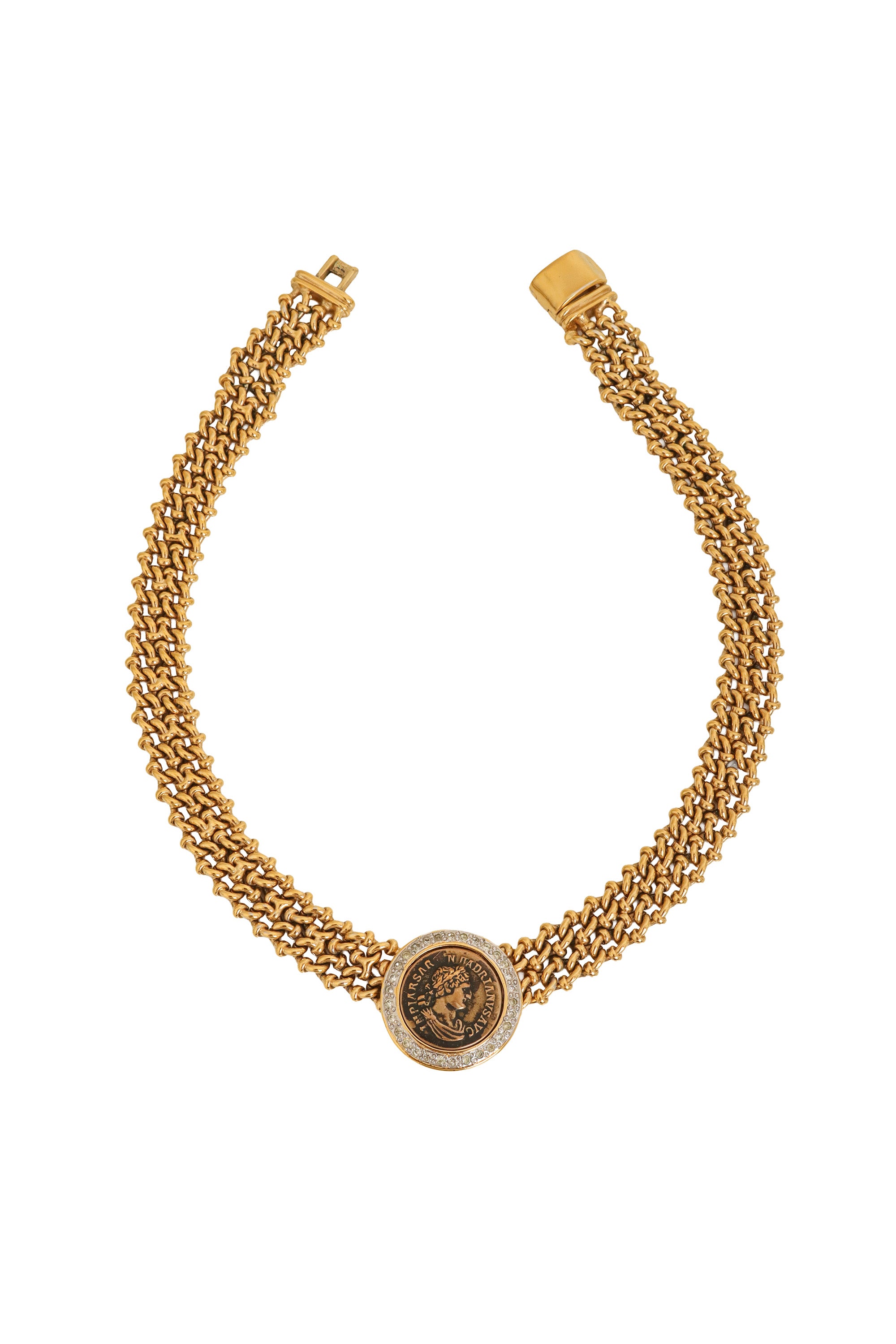 Pavé Coin Collar Necklace by Vogue Bijoux @ Recess LA