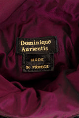 Vintage Dominique Aurientis Silk Charm Tassel Evening Bag label @ Recess LA