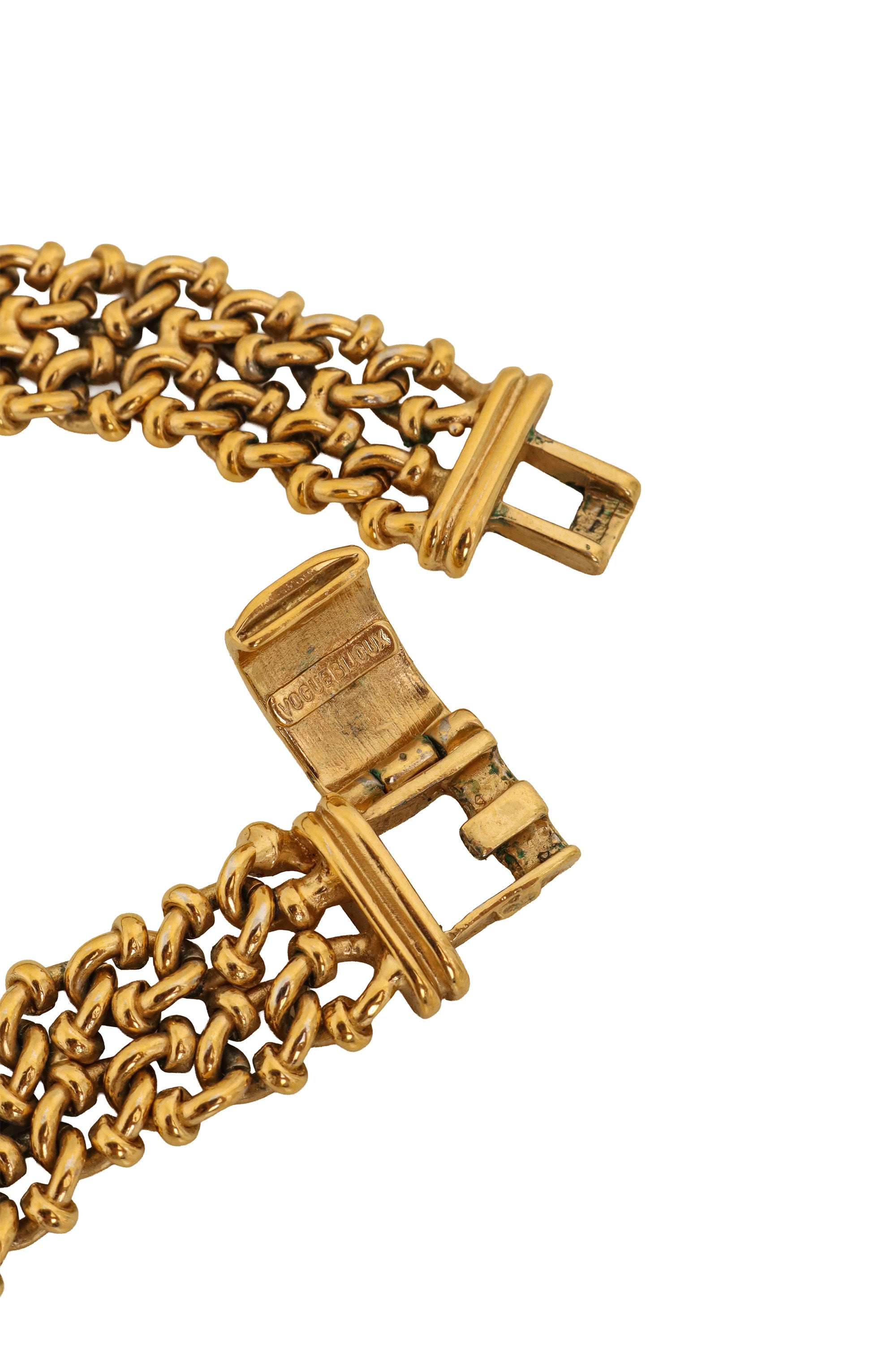 Pavé Coin Collar Necklace by Vogue Bijoux clasp @ Recess LA