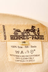 silk vest top by Hermès on mannequin label @ Recess LA