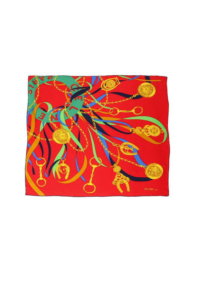 Ribbon Chain Link Print Scarf by Celine @ Recess LA