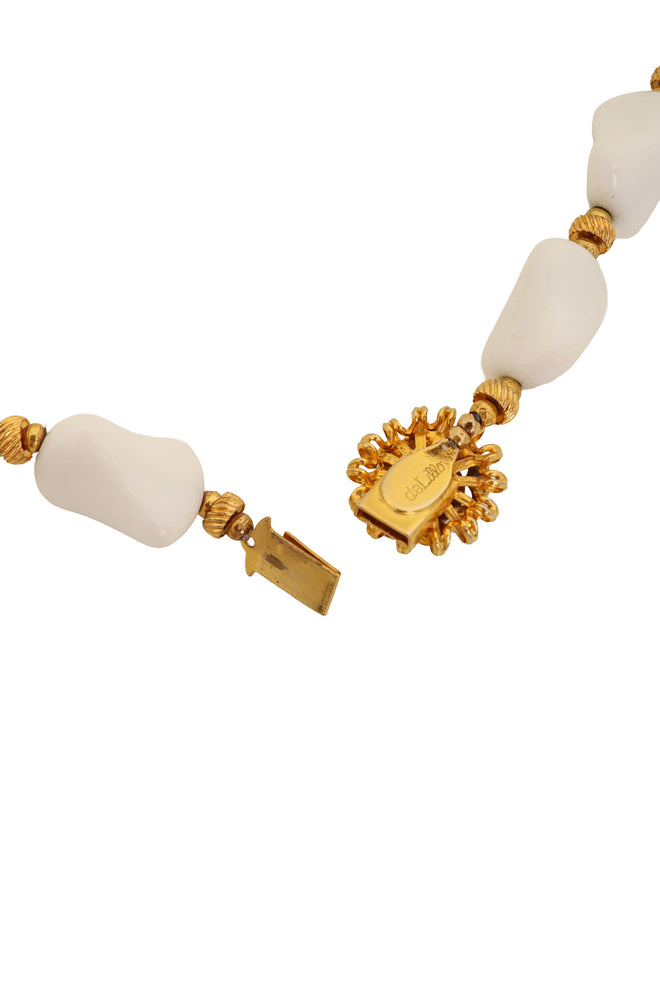 Enamel Mosaic Pendant Necklace by William De Lillo signature @ Recess LA
