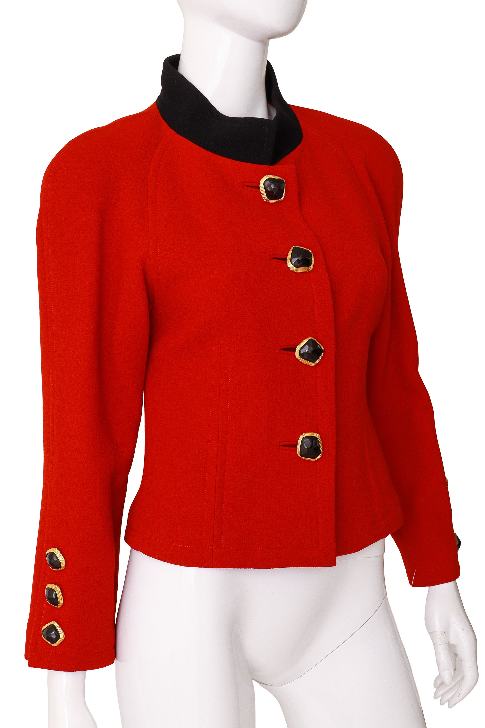 Cropped Wool Jacket by Christian Lacroix on mannequin close @ Recess LA