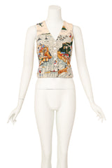silk vest top by Hermès on mannequin @ Recess LA