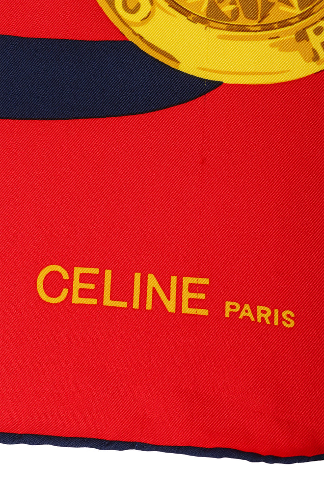 Ribbon Chain Link Print Scarf by Celine signature and run @ Recess LA