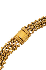 Pavé Coin Collar Necklace by Vogue Bijoux clasp closed @ Recess LA
