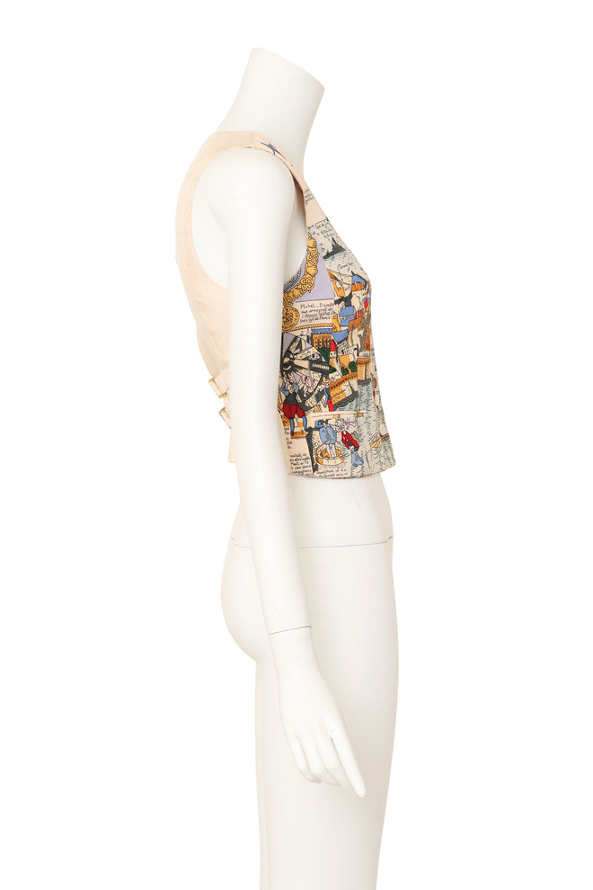 silk vest top by Hermès on mannequin side @ Recess LA