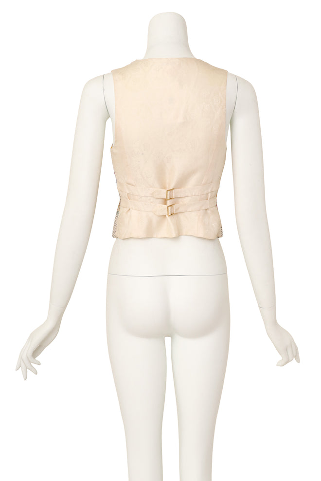 silk vest top by Hermès on mannequin back @ Recess LA