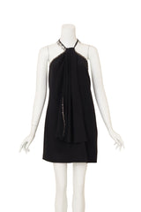 Chain Fringe Halter Dress by Yves Saint Laurent on mannequin ties in back @ Recess LA