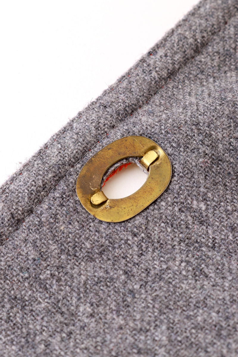 Canvas Fisherman Coat by Bonnie Cashin outer button tarnish @ Recess LA