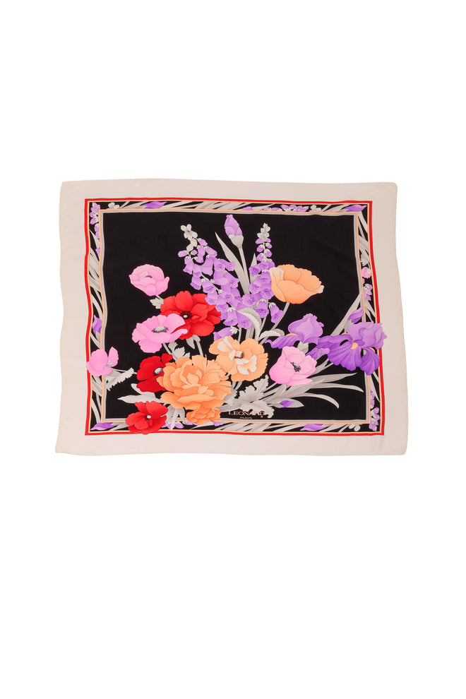 Floral Bouquet Print Scarf by Leonard @ Recess LA