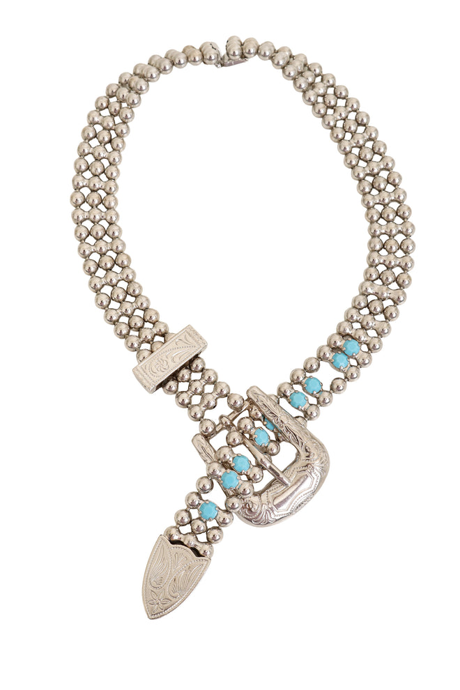 Vintage Western Belt Collar Necklace @ Recess LA