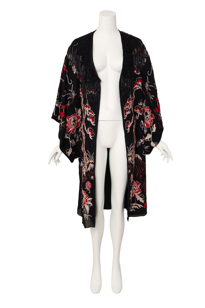 Cherry blossom embroidered kimono by Sue Wong open @ Recess LA