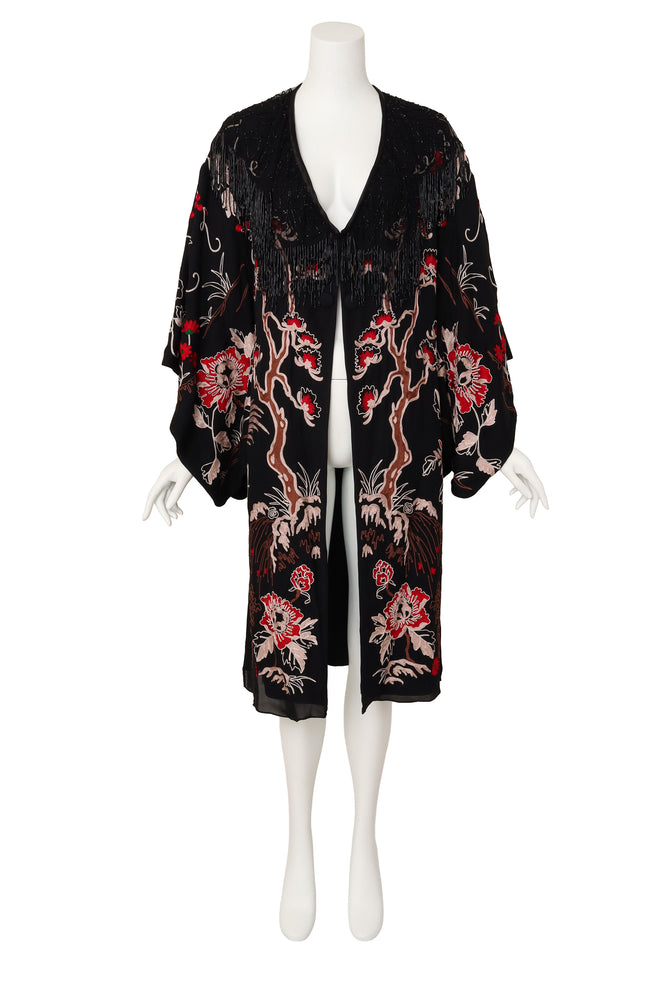 Cherry blossom embroidered kimono by Sue Wong @ Recess LA