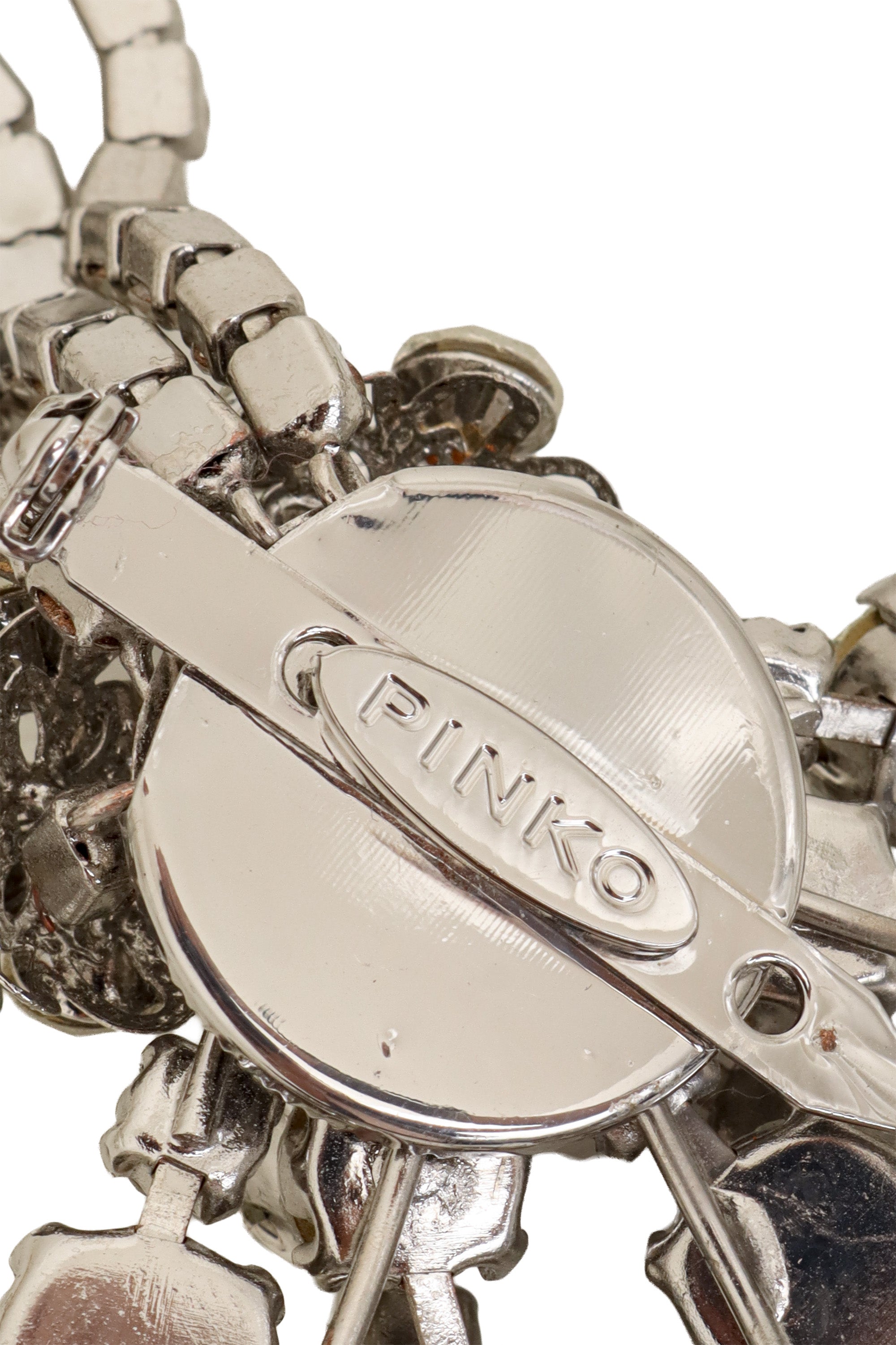 Crystal Cluster Dangle Brooch by Pinko signature @ Recess LA
