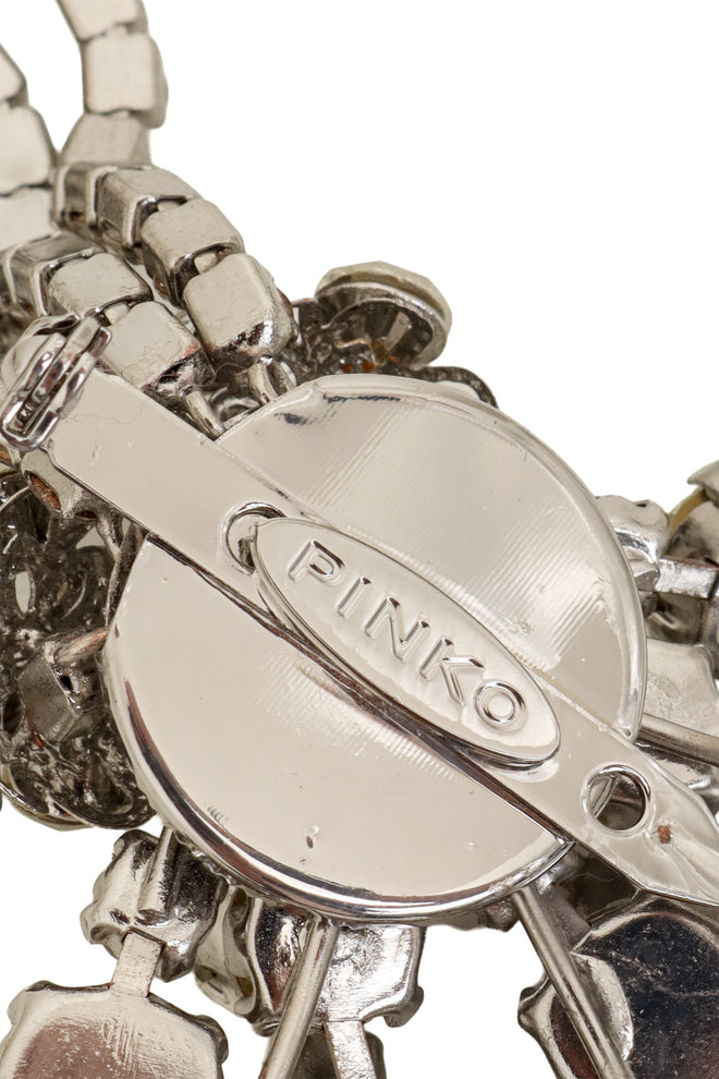 Crystal Cluster Dangle Brooch by Pinko signature @ Recess LA