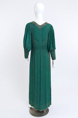 Vintage I.Magnin Beaded Stripe Shift Dress back on mannequin @recess la