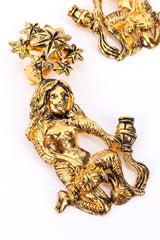 L’Etoile Aquarius Water Bearer Earrings by Isabel Canovas one woman close @recessla