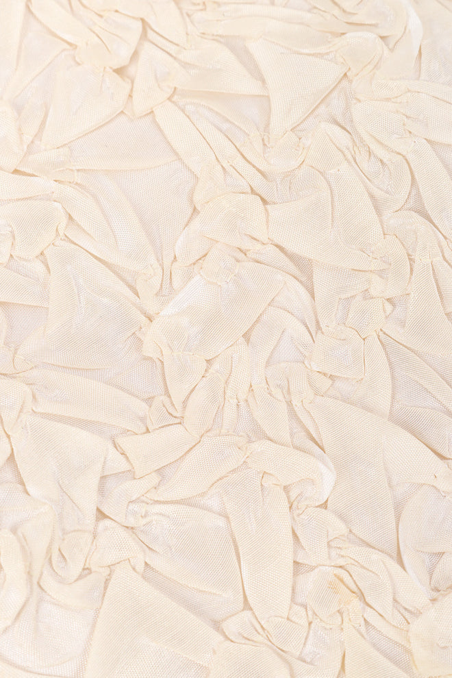 Issey Miyake Plissé Midi Pencil Skirt fabric closeup @Recessla