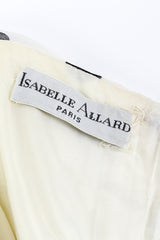 Vintage Isabelle Allard Pearl Cluster Polka Dot Dress signature label @recess la