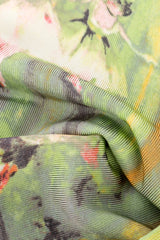 Vintage Jean Paul Gaultier ballerina print poncho cape flat lay detail of the fabric @RECESS LA