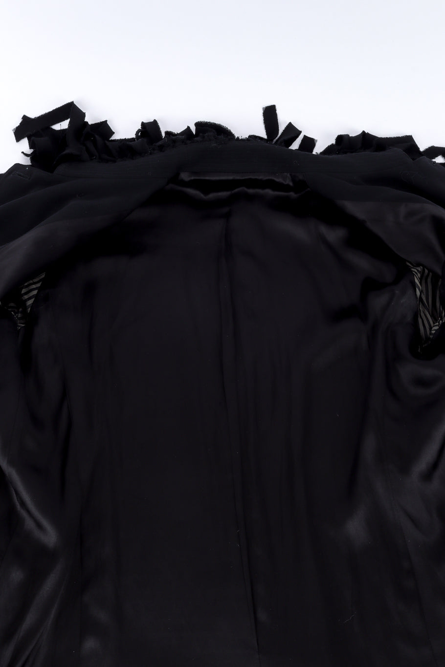 Vintage Jean Paul Gaultier Femme Car Wash Fringe Jacket view of lining @recessla