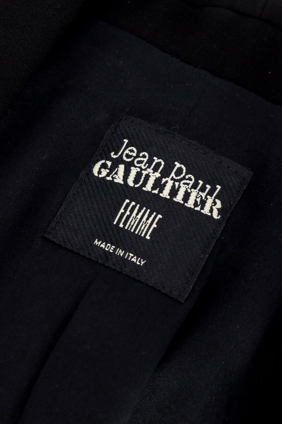Jean Paul Gaultier Femme Ball Chain Blazer signature label @recessla