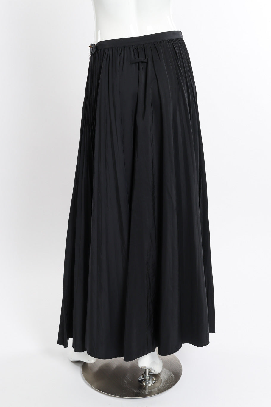 Vintage Jean Paul Gaultier Classique Pleated Maxi Skirt back on mannequin @recessla