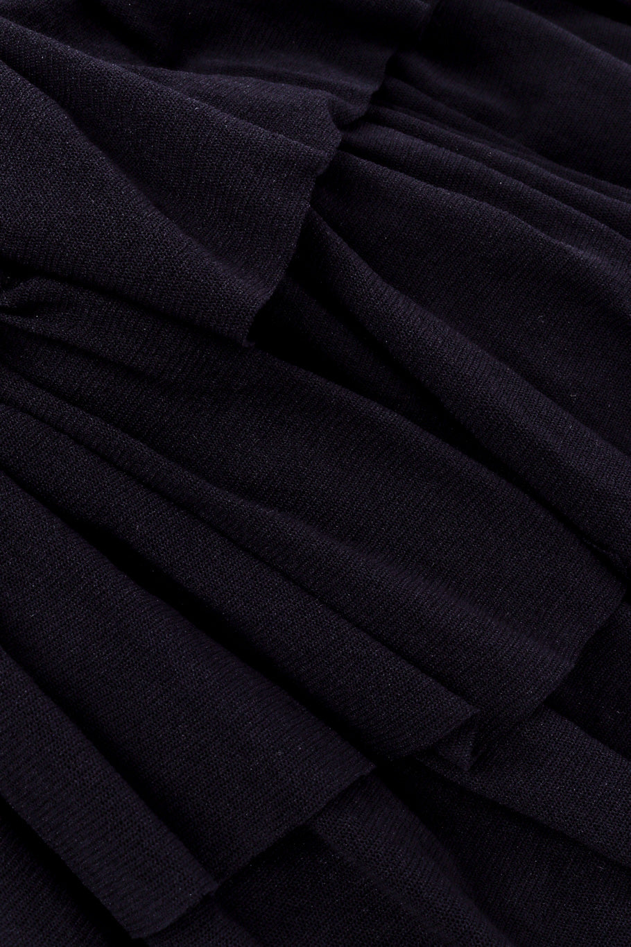 Jean Paul Gaultier Tiered Ruffle Mesh Cardigan fabric closeup @recessla