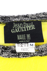 Jean Paul Gaultier Neon Mesh Long Sleeve label closeup @Recessla