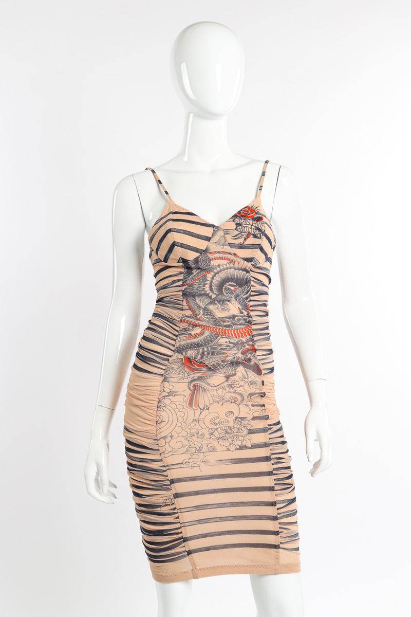Jean Paul Gaultier 2012 S/S Soleil Tattoo Dress on mannequin @recessla