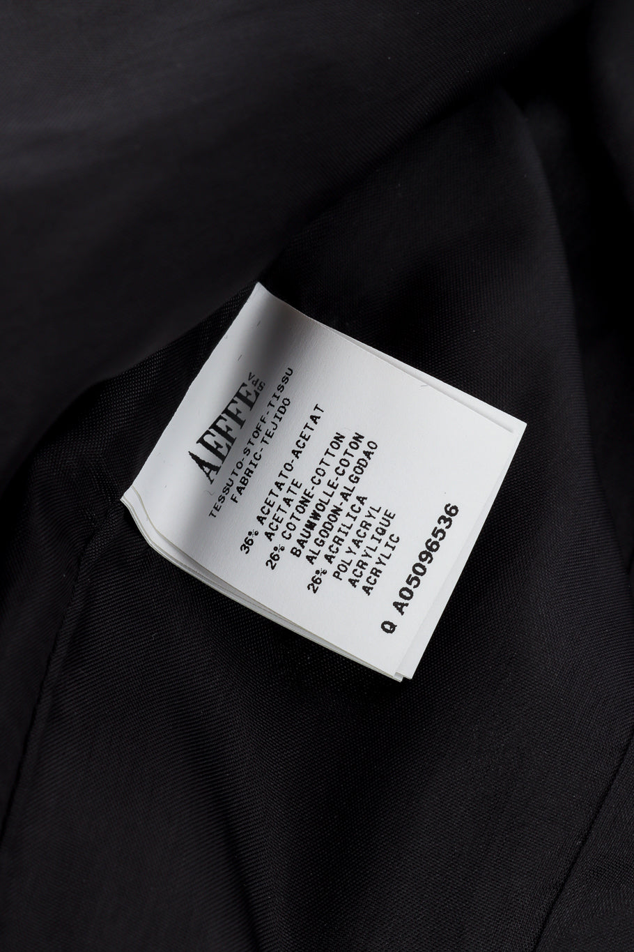Jean Paul Gaultier Femme Cropped Lamé Tuxedo Jacket content label @recessla
