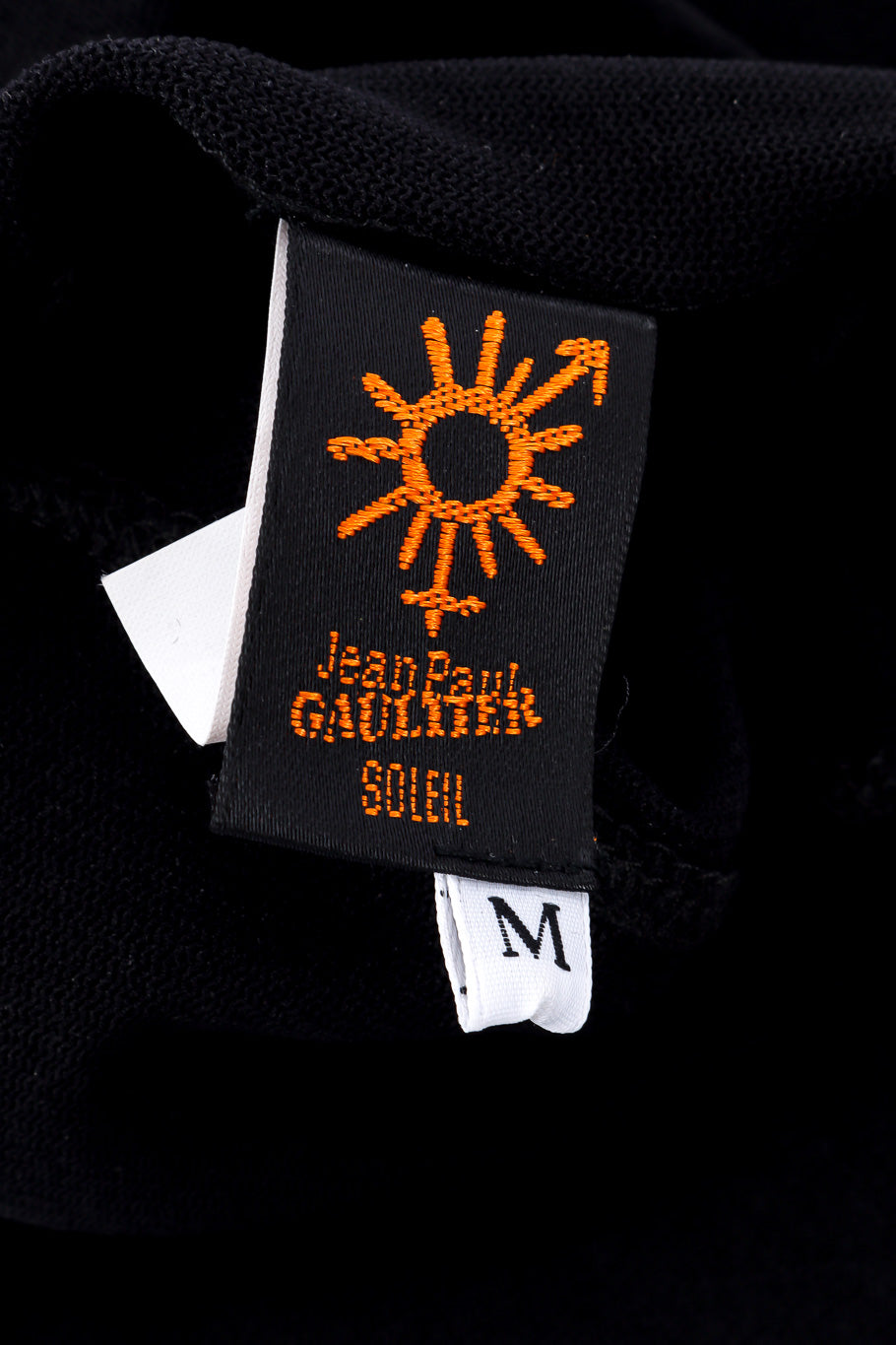 Vintage Jean Paul Gaultier Soleil Mesh Turtleneck label closeup @Recessla