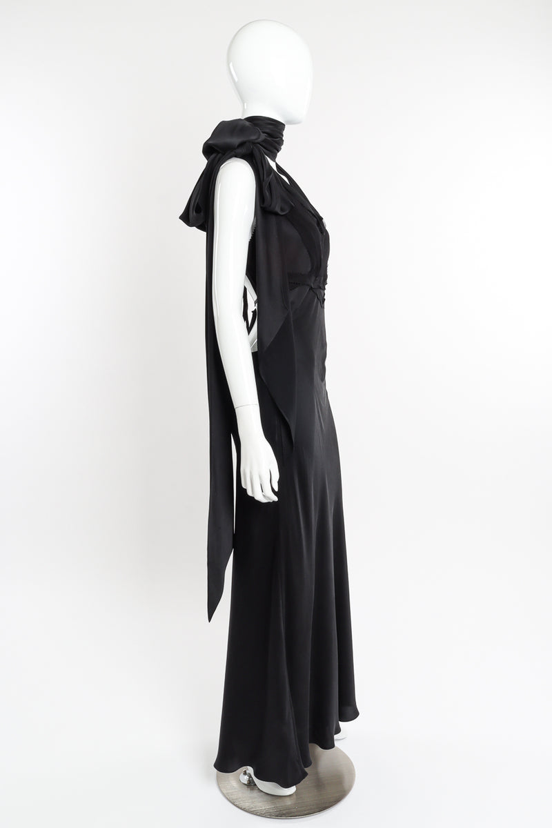 Vintage Jean Paul Gaultier Silk Tie Halter Dress Recess Vintage Jean Paul Gaultier Silk Tie Halter Dress Recess