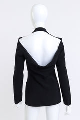 Vintage Jean Paul Gaultier Femme Open Back Blazer back on mannequin @recess la