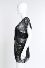 Jean Paul Gaultier Plissé & Lace Top side mannequin @RECESS LA