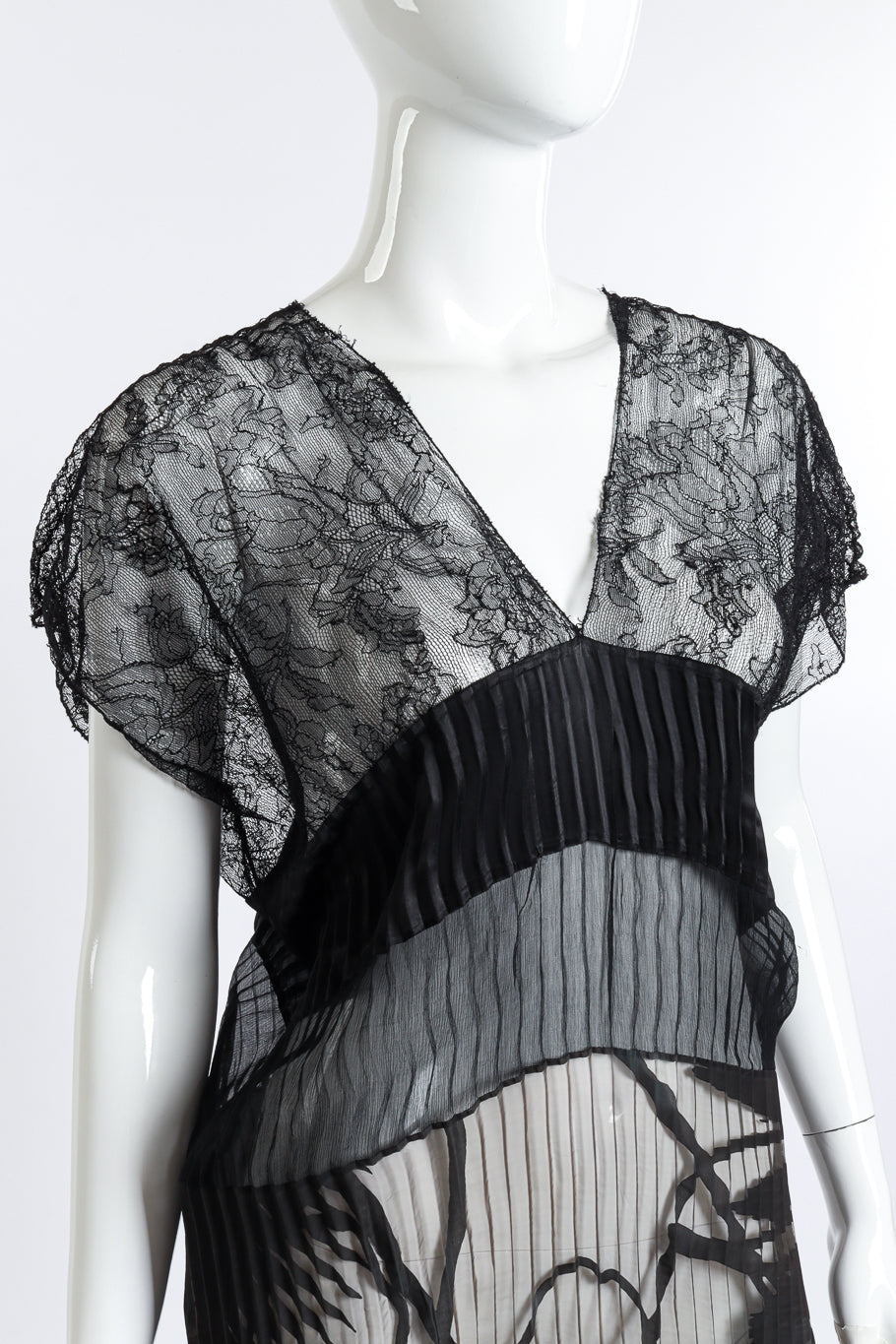 Jean Paul Gaultier Plissé & Lace Top detail mannequin @RECESS LA