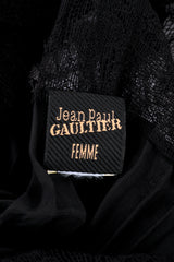 Jean Paul Gaultier Plissé & Lace Top label @RECESS LA