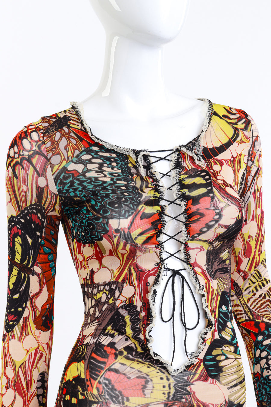 Jean Paul Gaultier Lace Up Butterfly Top – Recess
