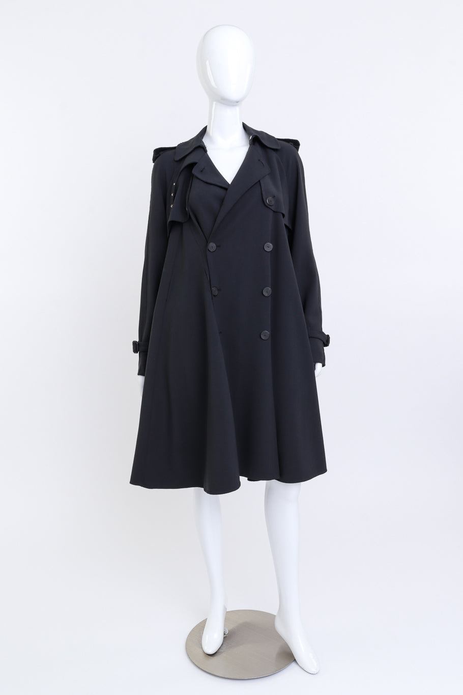 Jean Paul Gaultier Double Breasted Wool Swing Coat @RECESS LA