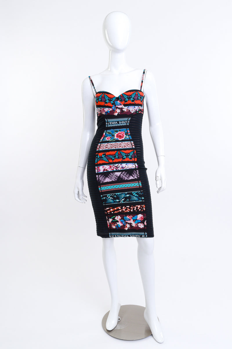 Bodycon bustier dress by Jean Paul Gaultier Soleil on mannequin @recess LA