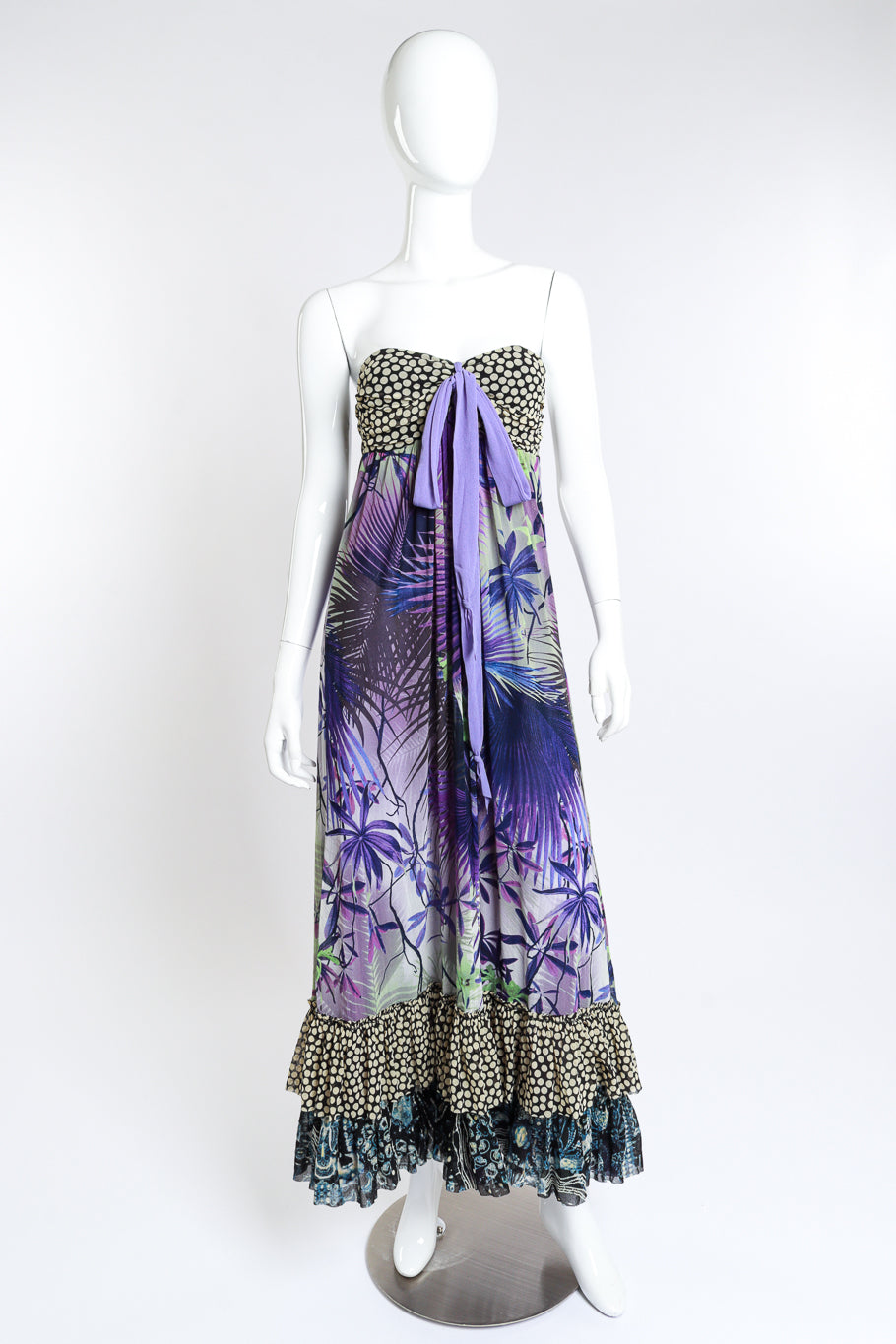 Gaultier 2009 P&P Maxi Dress strapless on mannequin @RECESS LA